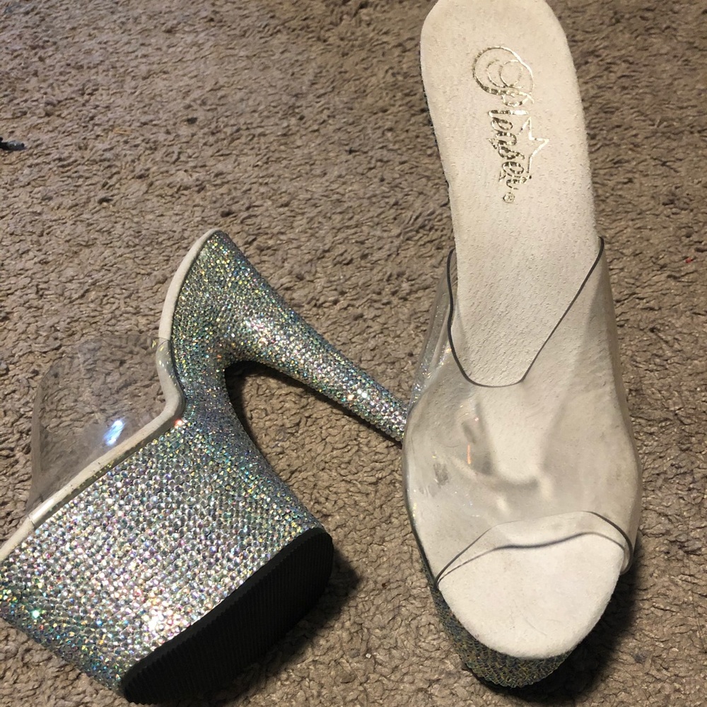 Pleaser rhinestone heels